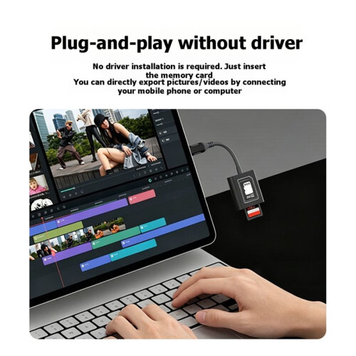 Card Reader USB 3.0 Dual Card Reading High-Speed Overclocking /Memory Card Conversion TF/Android Type-C PC