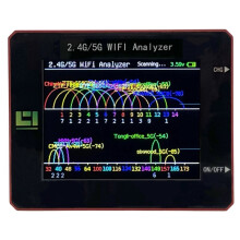 WIFI Signal Scanner 2.4G/5G WIFI Signal Usage Analyzer Router Management Assistant 600mAh 2.4-Inch TFT Screen CNC