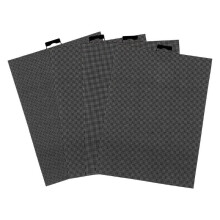 4pcs Plastic Mesh Canvas 14 CT Black Plastic Mesh Canvas Sheets Plastic Mesh Screen for Embroidery, for Crafts DIY