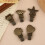 5pcs Ocean-Themed Brass Bookmark with Spring Metal Clip for Notebook and Studen 6