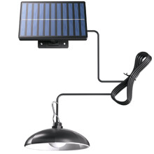 Solar Shed Light Indoor Outdoor, 2000LM Daytime Available Pendant Light 6000K Dusk-to-Dawn Motion Sensor