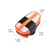 Rijtas met klittenbandsluiting, waterdichte achtertas voor mountainbikes en racefietsen, zadeltas, rijuitrusting_M