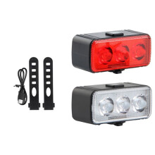 Bike Light Kit, LED Bicycle Light Set Bike Headlights & Taillights, Rechargeable Bike Lights, Bike Headlight Taillight