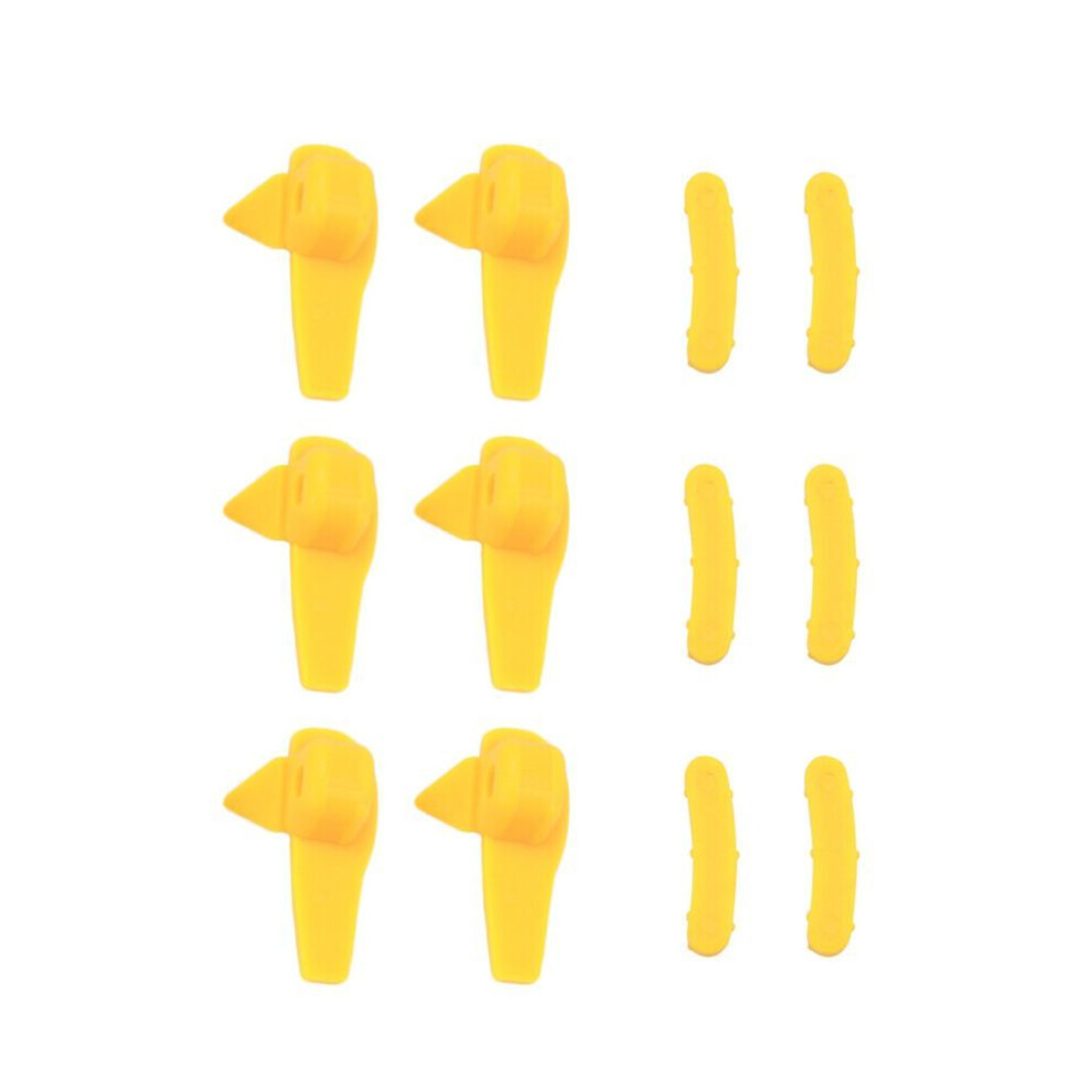 12Pcs Tyre Changer Part Nylon Mount Demount Duck Insert Rim Protector Yellow 4780478482190