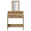 VidaXL vidaXL Dressing Table Brown 79 x 41 x 140 cm Engineered Wood 5