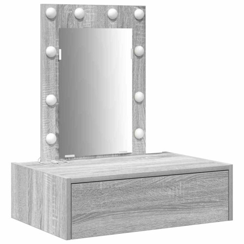 VidaXL vidaXL Dressing Table with Drawer Grey 60 x 40 x 70 cm Engineered Wood 1