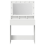 VidaXL vidaXL Dressing Table White 75.5 x 41 x 135 cm Engineered Wood 4