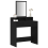VidaXL vidaXL Dressing Table Black Oak 79 x 41 x 140 cm Engineered Wood 3