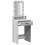 VidaXL vidaXL Dressing Table Grey 50 x 41 x 140 cm Engineered Wood 4