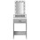 VidaXL vidaXL Dressing Table Grey 50 x 41 x 140 cm Engineered Wood 5