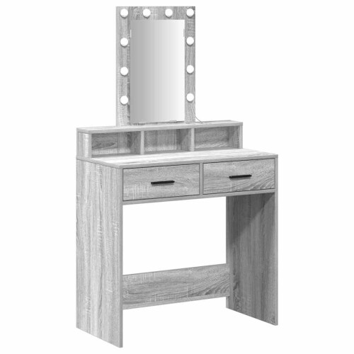 VidaXL vidaXL Dressing Table Grey 79 x 41 x 140 cm Engineered Wood 1