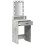 VidaXL vidaXL Dressing Table Grey 50 x 41 x 140 cm Engineered Wood 4