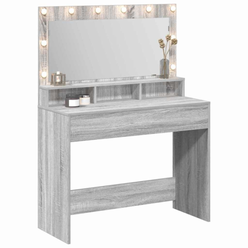 VidaXL vidaXL Dressing Table Grey Sonoma 100 x 41 x 135 cm Engineered Wood 2