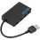 4-Port USB 3.0 Hub, Black 5Gbps Multiport Data Adapter for Laptop PC and Desktop (Black) 2