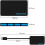 4-Port USB 3.0 Hub, Black 5Gbps Multiport Data Adapter for Laptop PC and Desktop (Black) 3