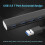 7-Port USB 3.0 Hub, Slim Compact 5Gbps Data Expansion Adapter for Laptop PC MacBook (Black) 3