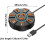10-Port Powered USB Hub, Power Data Multiport Adapter for Laptop PC and Desktop (Black) 8