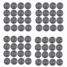 64 PCS Stainless Steel Sponges Scrubbers, Utensil Scrubber Scouring Pads  for Removing Rust Dirty Cookware Cleaner