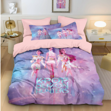 (King 240*220cm) Duvet Cover For Kpop Demon Hunters Series Printed Bedding Cartoon Pillowcase
