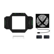Base de Carga RGB con Ventilador de Refrigeración para Consola y Controlador para Series X, Puede Contener 7 Discos de Juego