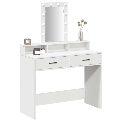 VidaXL vidaXL Dressing Table White 100 x 41 x 140 cm Engineered Wood 2