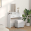 VidaXL vidaXL Dressing Table White 79 x 41 x 140 cm Engineered Wood 4
