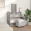VidaXL vidaXL Dressing Table Concrete Grey 100 x 41 x 140 cm Engineered Wood 4