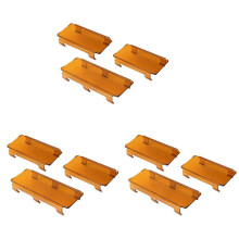 3 Set 20 Inch Amber Snap Lens Cover 6 Inch + 8 Inch for Offroad Led Light Bar ATV SUV 4X4