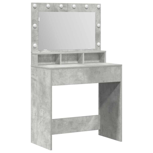 VidaXL vidaXL Dressing Table Concrete Grey 75.5 x 41 x 135 cm Engineered Wood 1