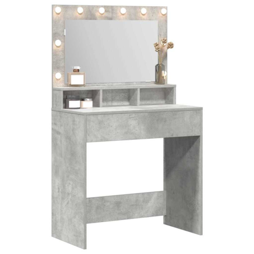 VidaXL vidaXL Dressing Table Concrete Grey 75.5 x 41 x 135 cm Engineered Wood 2