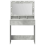 VidaXL vidaXL Dressing Table Concrete Grey 75.5 x 41 x 135 cm Engineered Wood 4