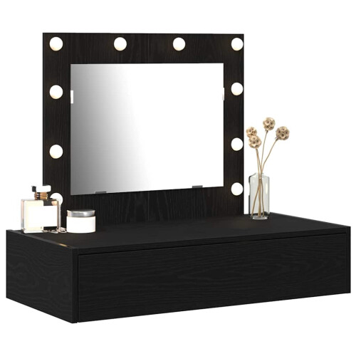 VidaXL vidaXL Dressing Table Black 83 x 40 x 70 cm Engineered Wood 2