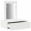 VidaXL vidaXL Dressing Table White 60 x 40 x 70 cm Engineered Wood 4