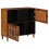 VidaXL vidaXL Sideboard with Storage Walnut 80 x 33 x 75 cm Solid Mango Wood 2
