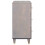 VidaXL vidaXL Sideboard Grey and Gold 60 x 33 x 75 cm Solid Mango Wood 4