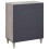 VidaXL vidaXL Sideboard Grey and Gold 60 x 33 x 75 cm Solid Mango Wood 5