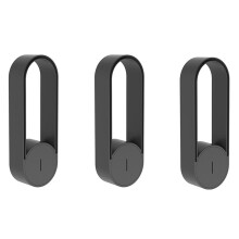 3X 20 Million Negative Ion Purifier Portable Household Ionizer USB Plug-in Car Air Purifier for Area 31-40 Black