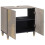 VidaXL vidaXL Sink cabinet with Storage Grey 62 x 33 x 58 cm Solid Mango Wood 2
