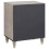 VidaXL vidaXL Bedside Cabinet with Door Grey 50 x 33 x 60 cm Solid Mango Wood 5