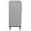 VidaXL vidaXL Sideboard Grey and Gold 80 x 33 x 75 cm Solid Mango Wood 4