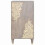 VidaXL vidaXL Sideboard Grey and Gold 40 x 33 x 75 cm Solid Mango Wood 3