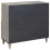 VidaXL vidaXL Sideboard Grey and Gold 80 x 33 x 75 cm Solid Mango Wood 5