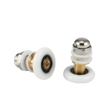 16PCS 25mm Diameter Shower Glass Sliding Door Hanging Wheel Roller Bathroom Sliding Cabinet Eccentric Pulleys
