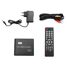 Lecteur HD F10 Compatible pour Voiture, Lecture en Boucle Automatique 1080p, Vidéo Publicitaire AV, Prise UE.