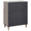 VidaXL vidaXL Sideboard Grey and Gold 60 x 33 x 75 cm Solid Mango Wood 5