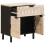 VidaXL vidaXL Bedside Cabinet White 50 x 33 x 60 cm Solid Mango Wood 2