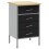 VidaXL vidaXL Work Bench with Drawer Black and Grey 50 x 55 x 85 cm 2