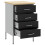 VidaXL vidaXL Work Bench with Drawer Black and Grey 50 x 55 x 85 cm 4