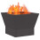 VidaXL vidaXL Fire Pit Black 40 x 40 x 35 cm Steel 3
