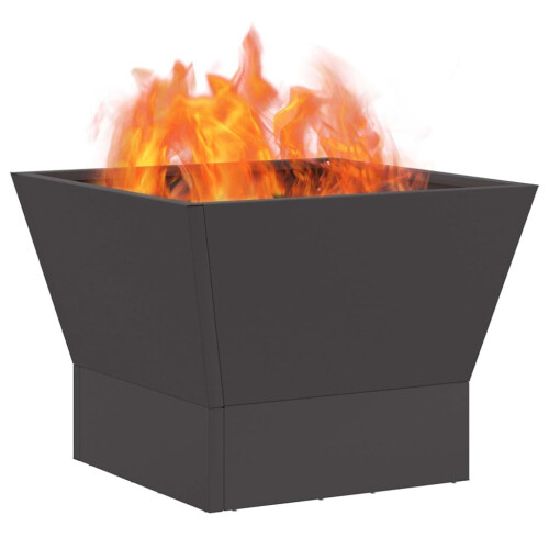 VidaXL vidaXL Fire Pit Black 40 x 40 x 35 cm Steel 2